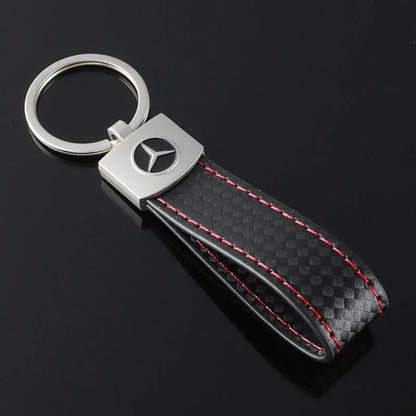 High Quality Metal Leather AMG Keychain