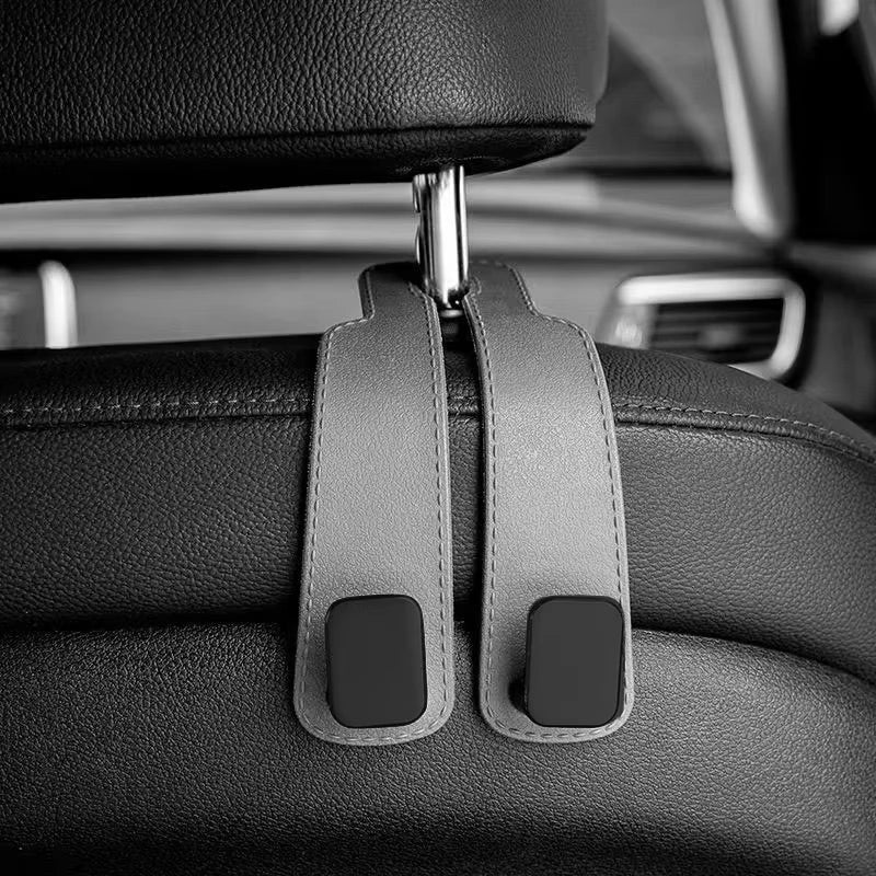 Car Headrest Hooks | 2-Piece Bag Hanger Set