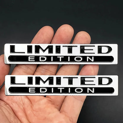 3D Metal Racing Sport Emblem Badge Sticker – 2 Pcs Car & Moto Decal