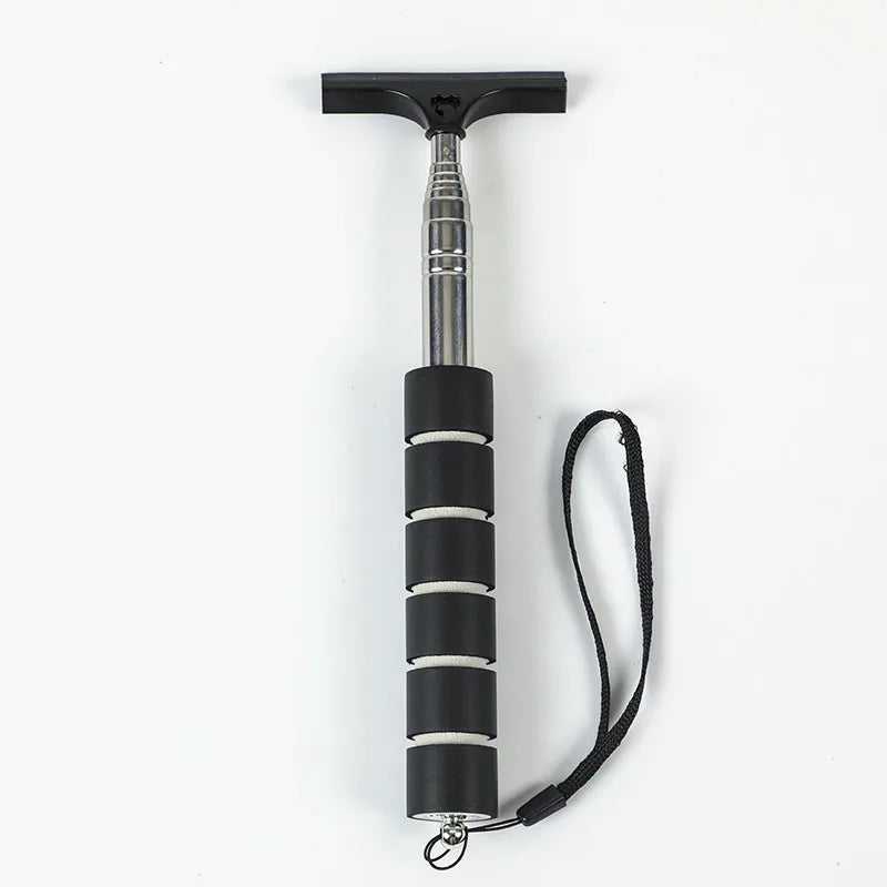 Car Rearview Mirror Wiper – Telescopic Glass & Mist Cleaner Scraper (21–98cm)