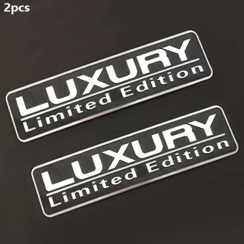 3D Metal Racing Sport Emblem Badge Sticker – 2 Pcs Car & Moto Decal