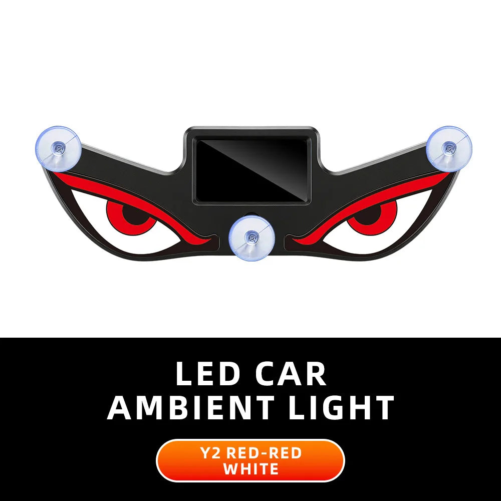 Solar Car Ambient Light – Wireless LED Eye Lamp with Suction Cup