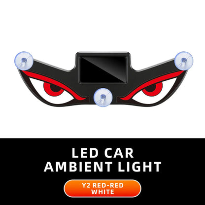 Solar Car Ambient Light – Wireless LED Eye Lamp with Suction Cup