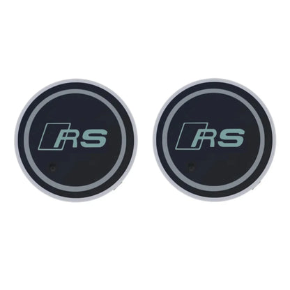 7-Color LED Car Cup Holder Light – Luminous Coaster (Set of 2)