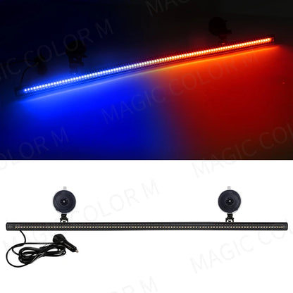 96 LED Strobe Warning Light Bar – 84cm | 15 Flash Modes | 12V