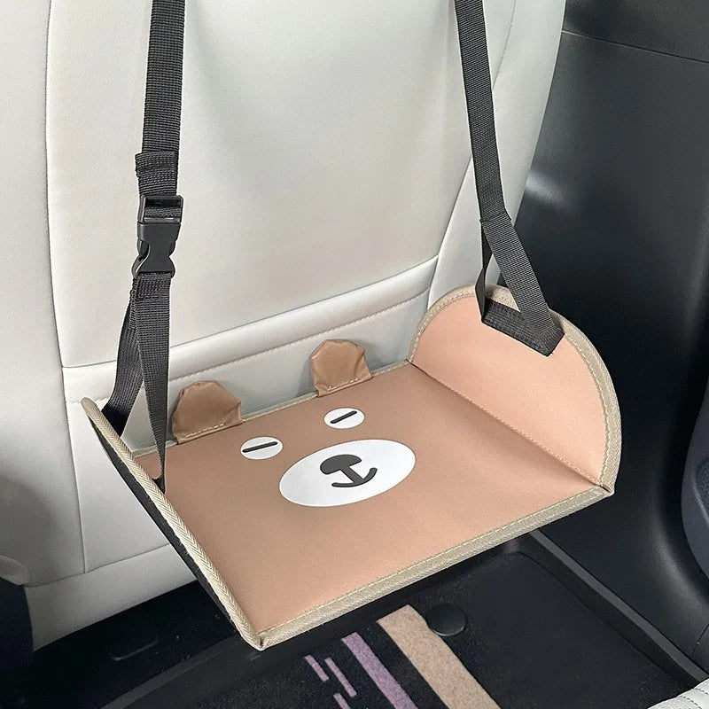 Kids Car Seat Foot Rest - Cartoon Backseat Hammock