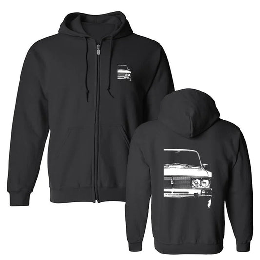 Car Graphic Hoodie – Pullover & Zip-Up Cotton Sweatshirt