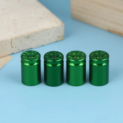 Aluminum Alloy Tire Valve Stem Caps Set of 4 | Universal Fit