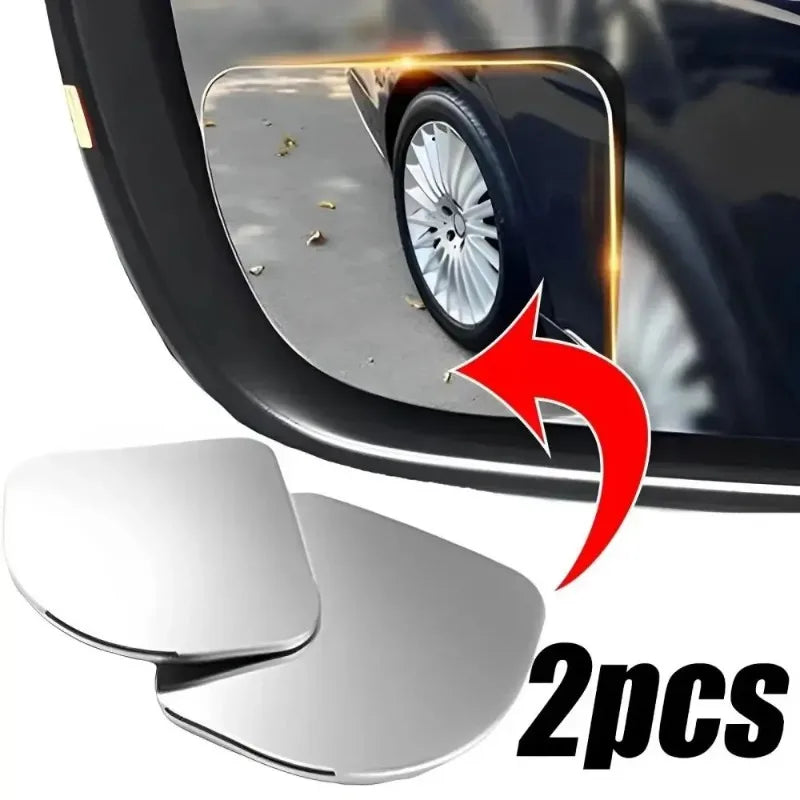 Wide Angle Blind Spot Mirror – HD Glass 360° Adjustable Rearview Mirror (2pcs)