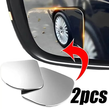 Wide Angle Blind Spot Mirror – HD Glass 360° Adjustable Rearview Mirror (2pcs)