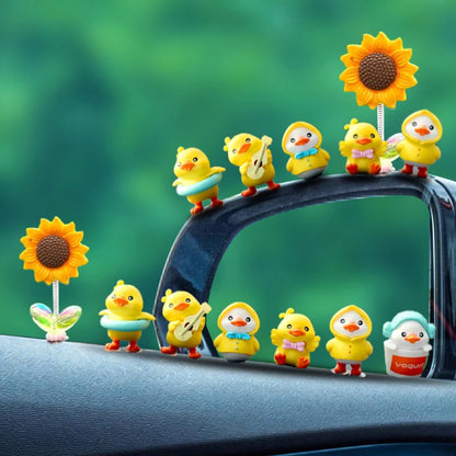 Cute Dashboard Animal Ornament Set
