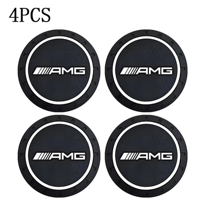 Silicone Car Cup Holder Coasters – Non-Slip | Shockproof | Set of 4