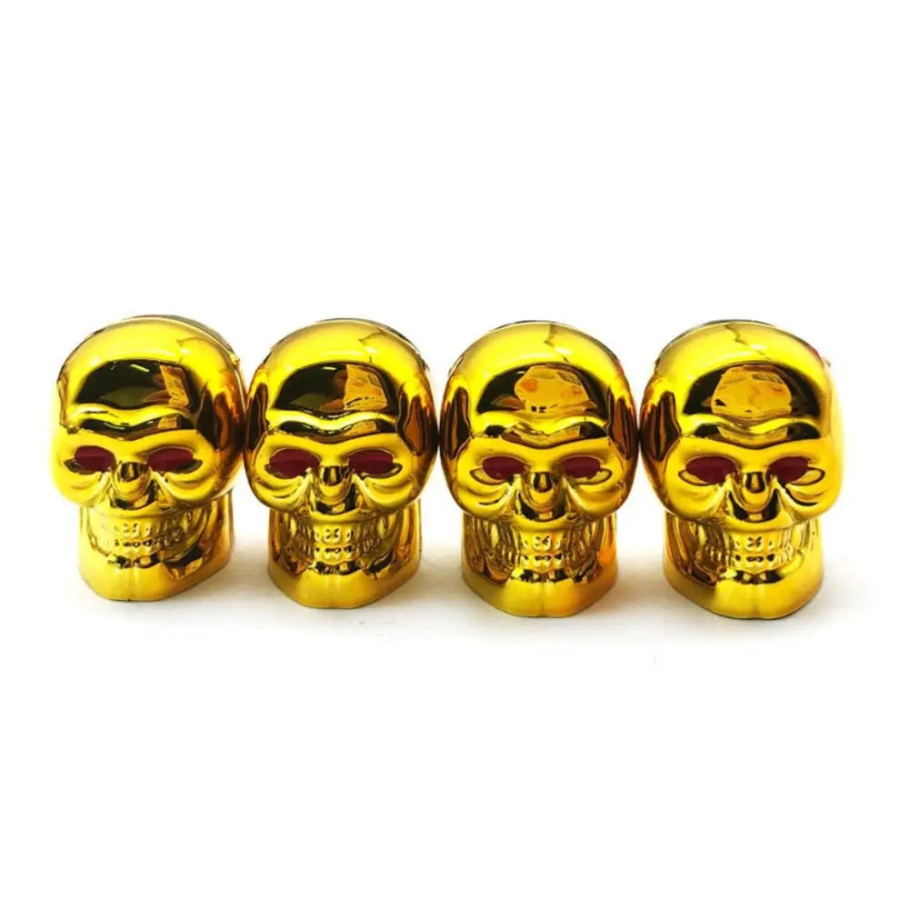 4PCS Set Skull Style Valve Cap