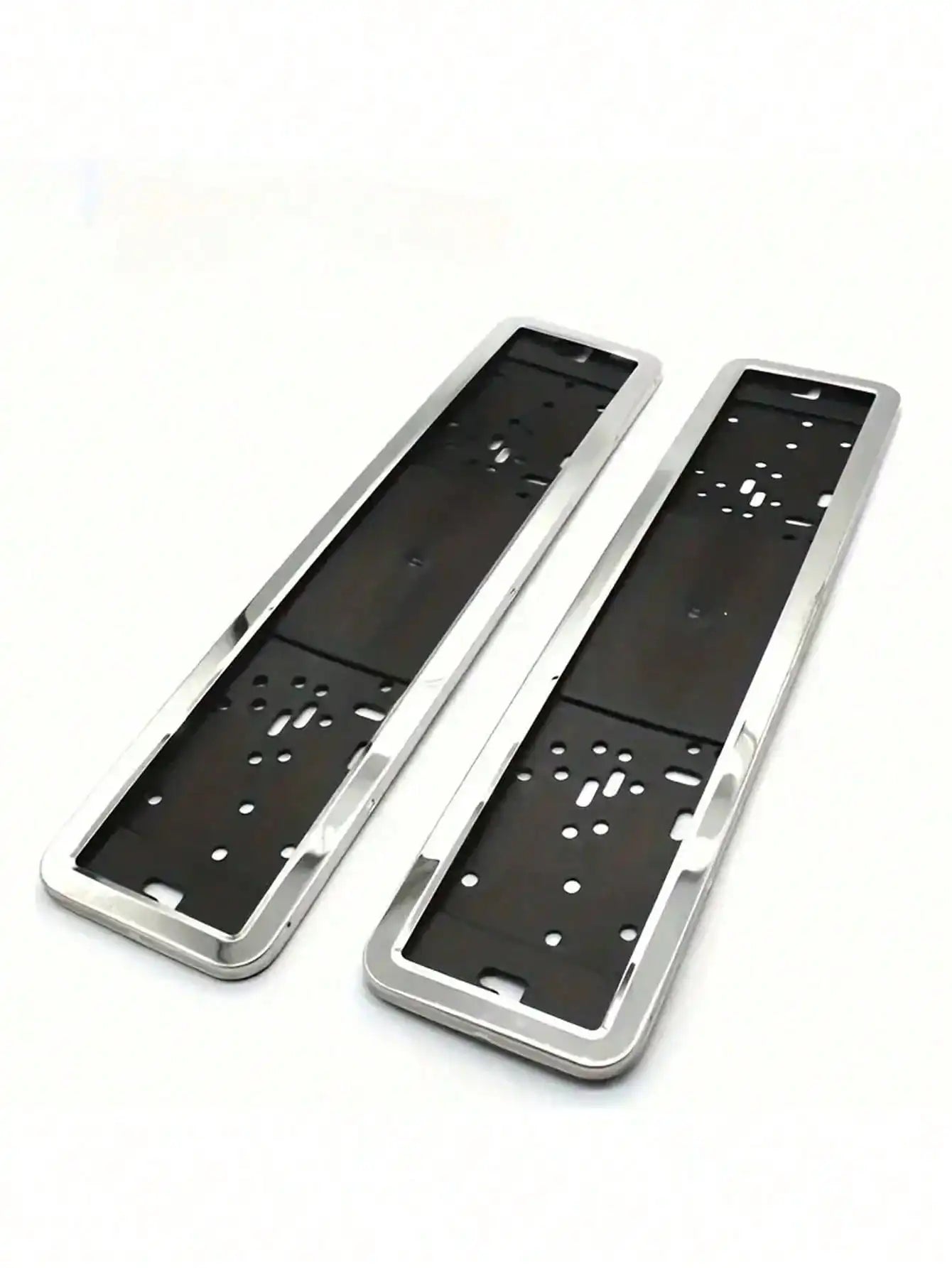 Polished Stainless Steel License Plate Frame – Set of 2