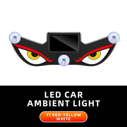 Solar Car Ambient Light – Wireless LED Eye Lamp with Suction Cup