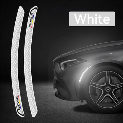 Car Wheel Arch Reflective Stickers – Safety Warning Strips (2 pcs)