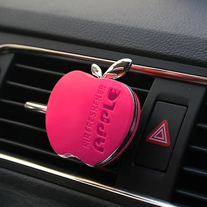 Apple-Shaped Car Air Freshener | Floral Fragrance Vent Clip