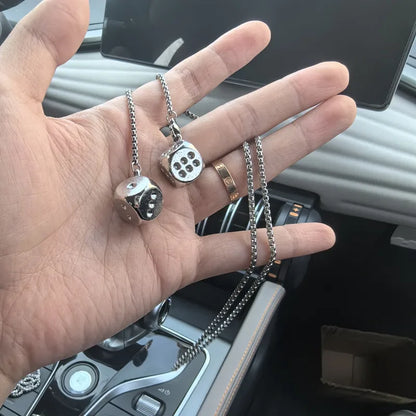 Stainless Steel Rearview Mirror Charm