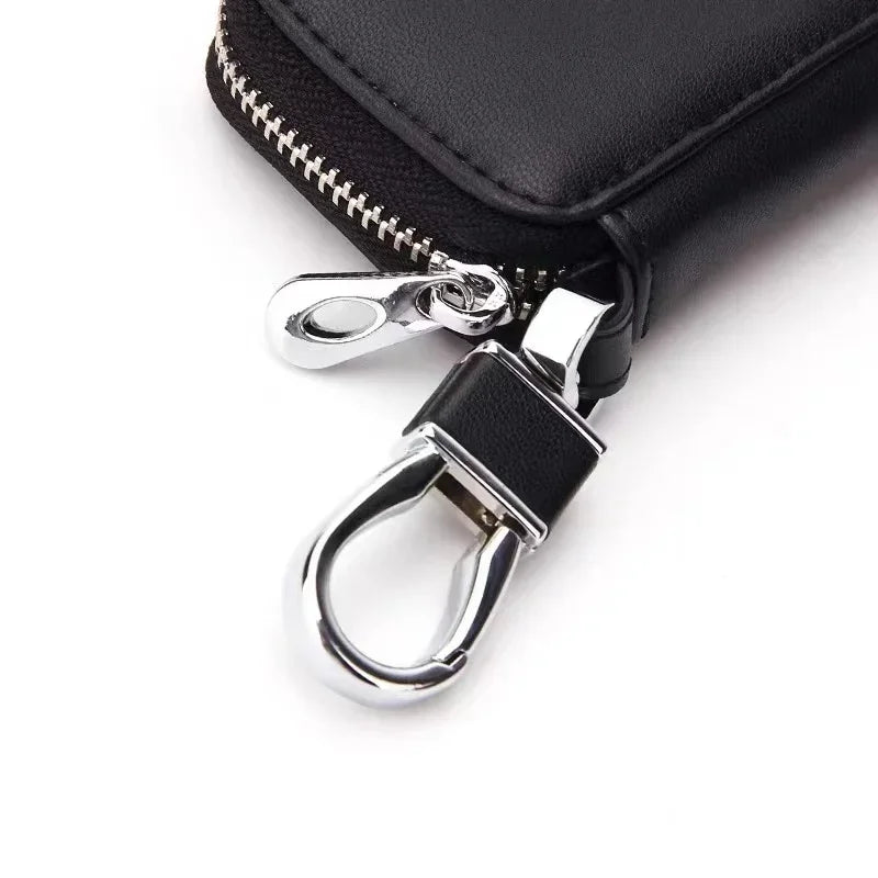 Leather Car Key Case – Multi-Function Key Wallet & Bag
