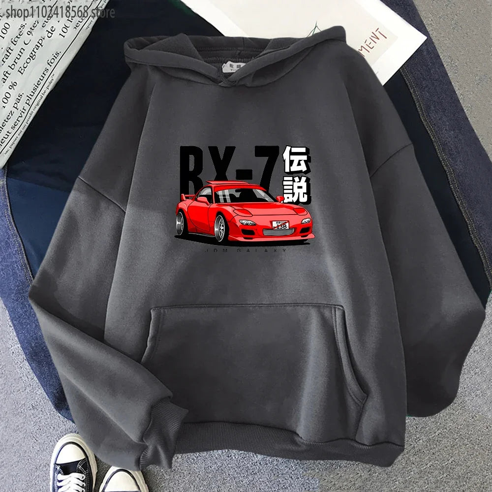 Car Culture Graphic Hoodie – Unisex Fleece Pullover