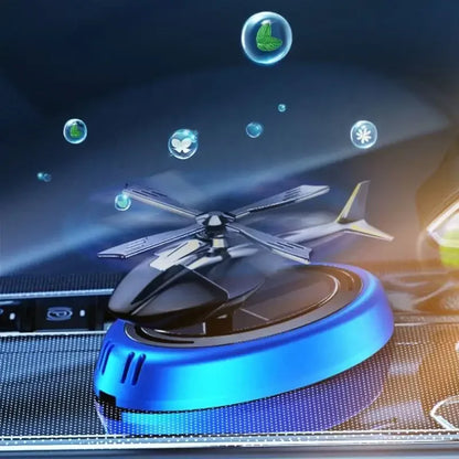 Solar Rotating Helicopter Car Air Freshener – Dashboard Diffuser