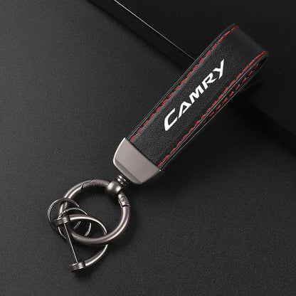Camry Leather Car Keychain