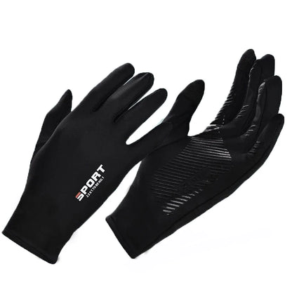 Ice Silk Touchscreen Sport Gloves – UV Protection, Anti-Slip, Unisex