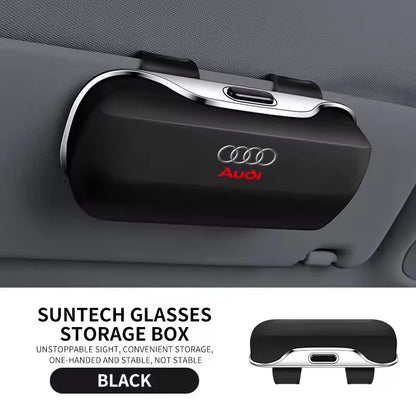 Car Sun Visor Glasses Case – ABS Eyeglasses Box Clip Holder