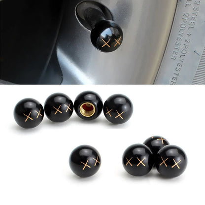 4PCS Themed Tire Valve Caps