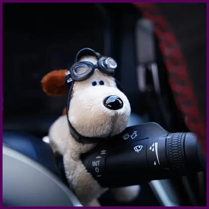 Plush Puppy Car Turn Signal Decor