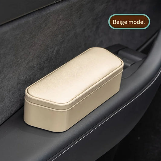 Car Door Armrest Storage Box – Adjustable Height Elbow Rest