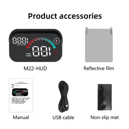 GPS HUD Windshield Projector – Digital Car Speedometer LCD