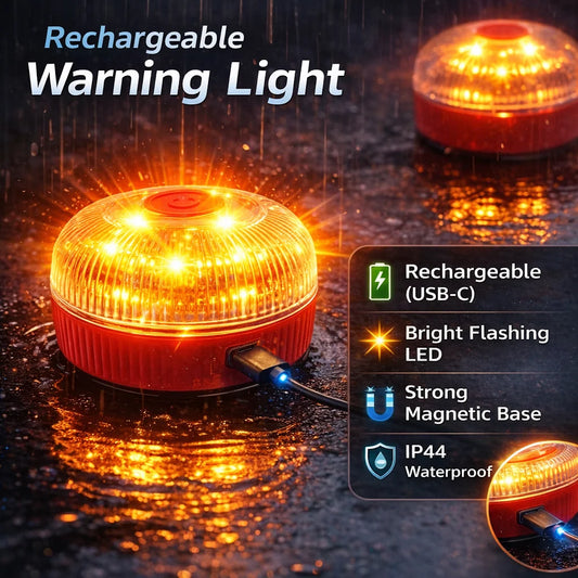Portable Car Emergency Light - Magnetic LED Strobe