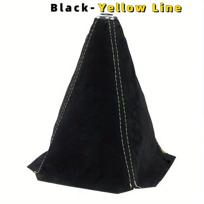 Car Gear Shift Knob Cover – Flocking Suede Waterproof Shifter Boot Universal