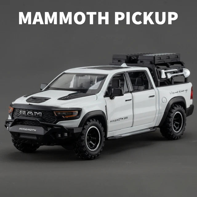 1:32 Scale Pickup Truck Alloy Diecast Model with Sound & Light Pull Back