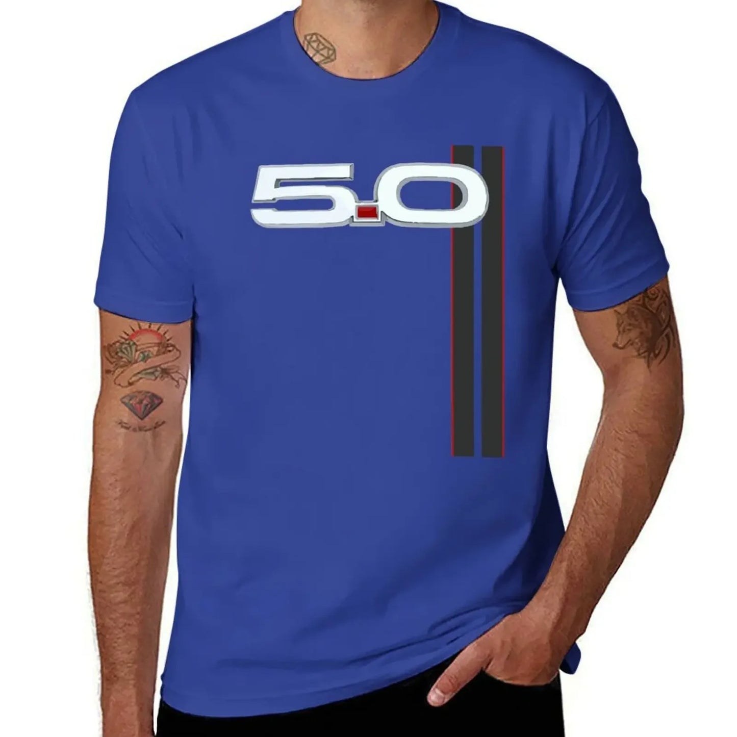 Racing Stripes Graphic T-Shirt | V8 GT Muscle Car Tee