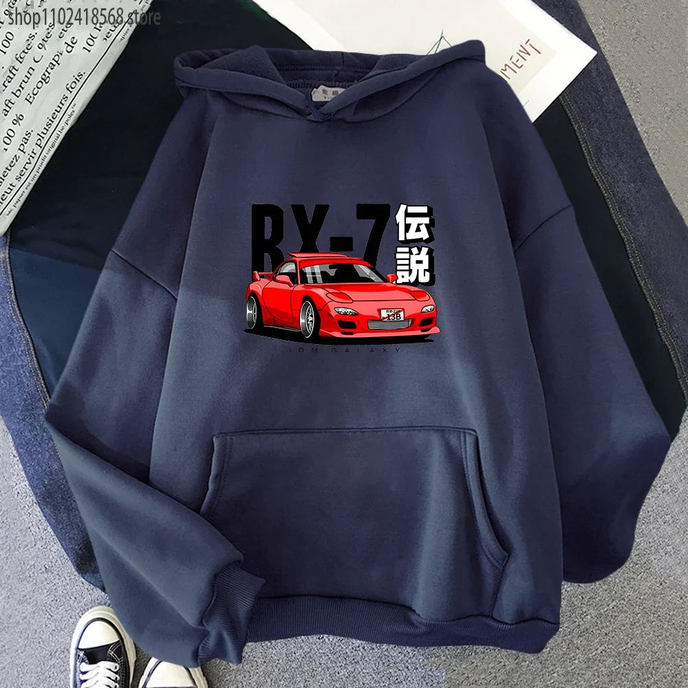 Car Culture Graphic Hoodie – Unisex Fleece Pullover