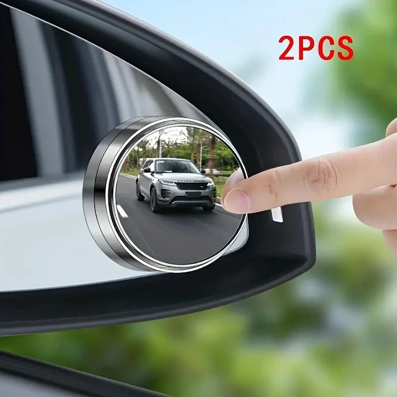 Blind Spot Mirror 360° Wide Angle Adjustable - Reversing Rearview Mirror Pair