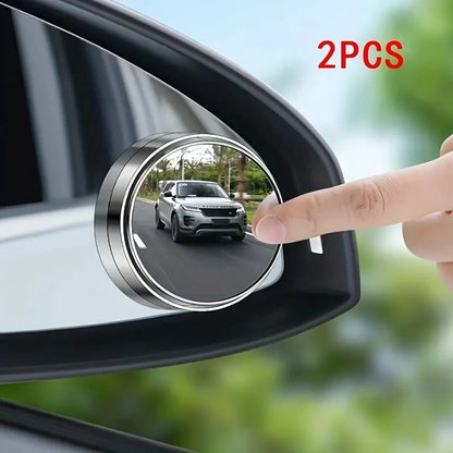 Blind Spot Mirror 360° Wide Angle Adjustable - Reversing Rearview Mirror Pair