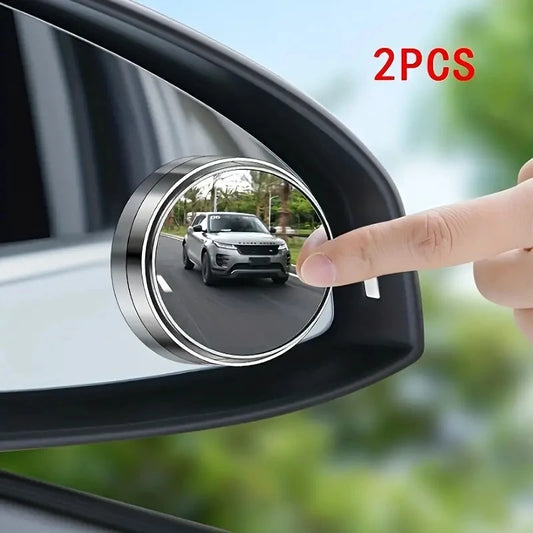 Blind Spot Mirror 360° Wide Angle Adjustable - Reversing Rearview Mirror Pair