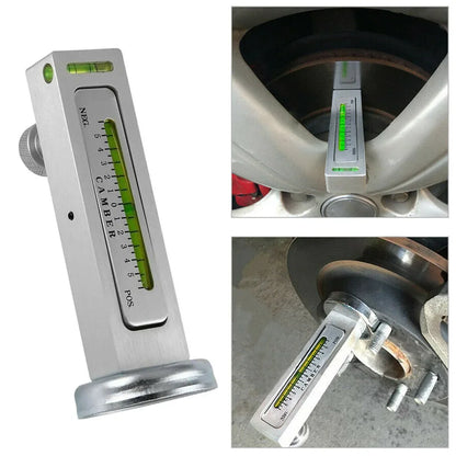 Wheel Alignment Camber Gauge – Magnetic 4-Wheel Positioning Level Tool