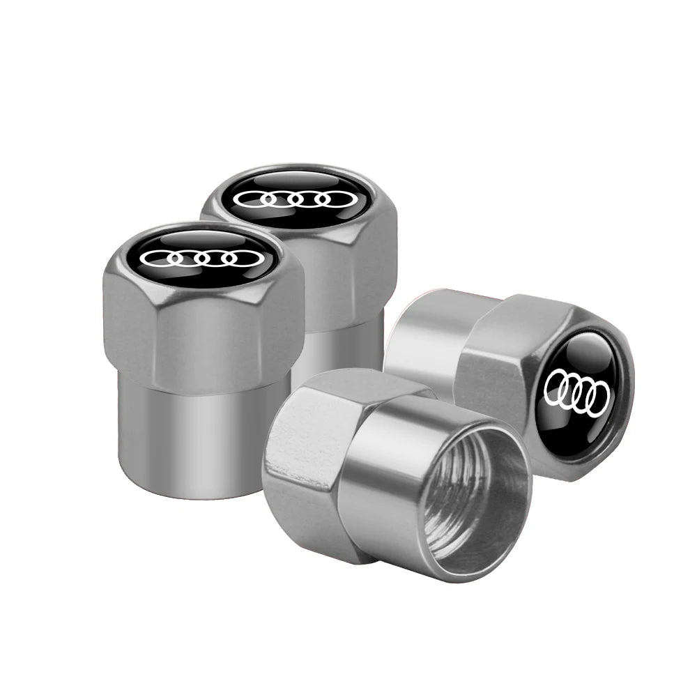 4Pcs Metal Valve Cap Sline Style