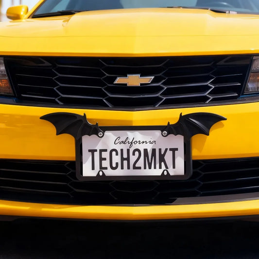 Bat Wing License Plate Decoration – Set of 2