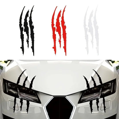 Ghost Claw Scratch Car Headlight Sticker – Dazzling Decal