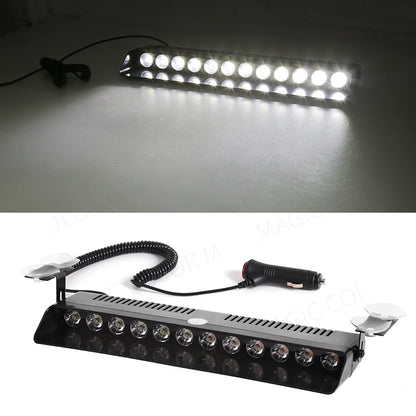 12 LED Car Strobe Warning Light – 12V Waterproof Flash Beacon