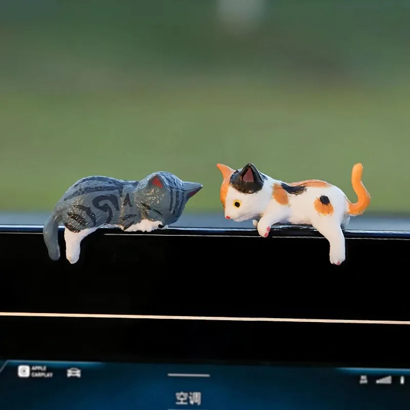 Set of 5 Cute Cat Dashboard Ornaments