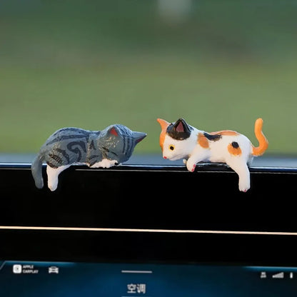 Set of 5 Cute Cat Dashboard Ornaments