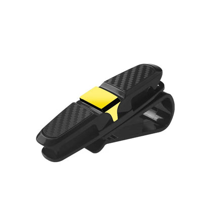 Sun Visor Glasses Holder Clip – Multifunctional Car Sunglasses & Card Organizer