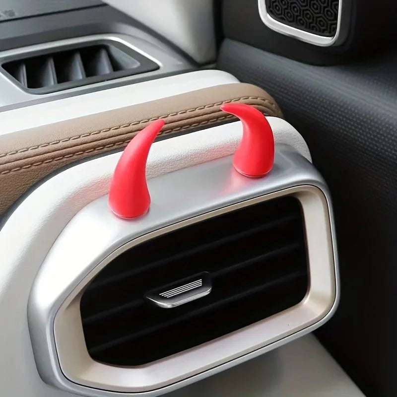 2 PCS Cute Devil Car Decor Dashboard