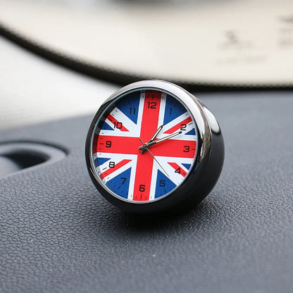 Car Dashboard Clock Ornament – Union Jack Interior Decoration Watch